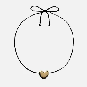 Gold Plated Heart Necklace, Small