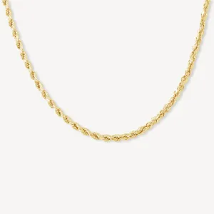 10K Gold Rope Chain 4mm