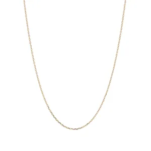 16" 1mm Diamond Cut Finished Chain in 14K Yellow Gold by Adina Reyter