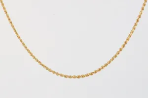 24'' 14k Yellow Gold Rope Chain (15.00g.)