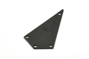 38mm Black Triangle, 4 Oxidized Brass Black Triangle Charms with 4 holes (38x20x0.60mm) U039 S224