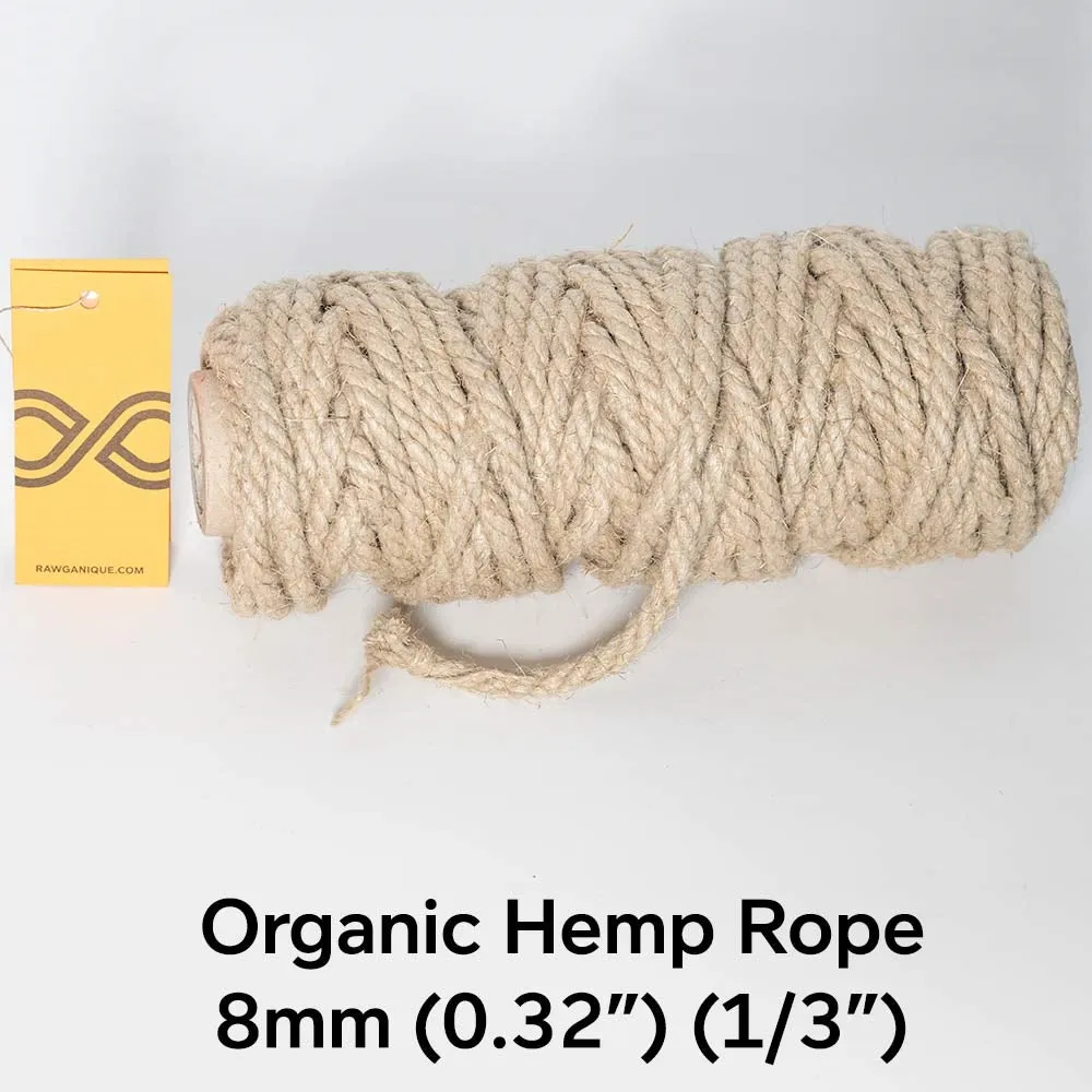 8mm Hemp Rope (1kg Roll)