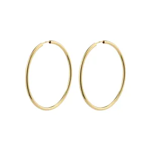 April Rec Med/Hoop Earrings|Gold