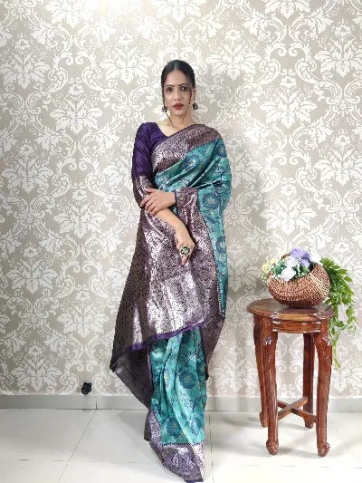 Benarasi Ready to Wear Saree Wedding Stitched Sari