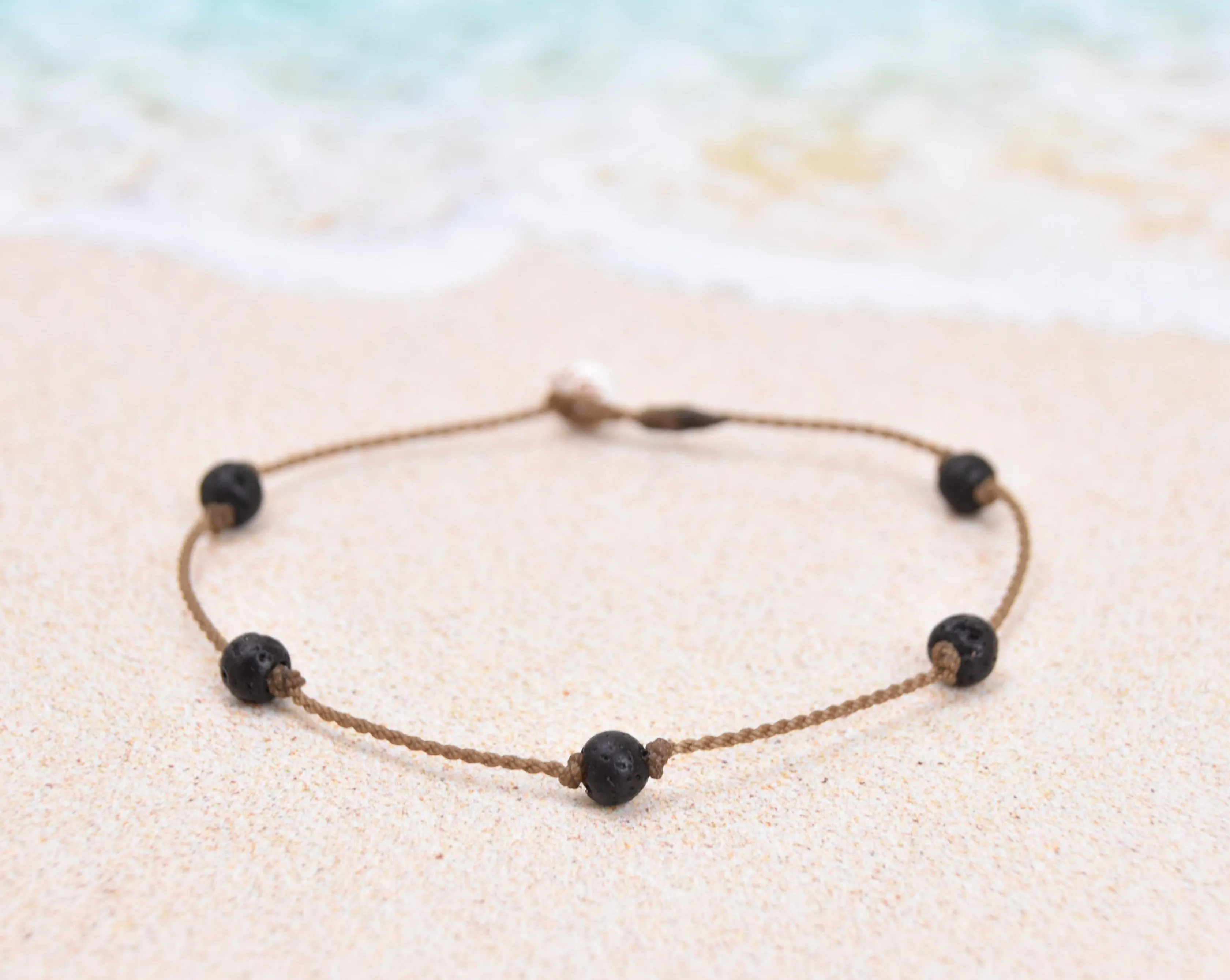 Black Stones Princess Anklets