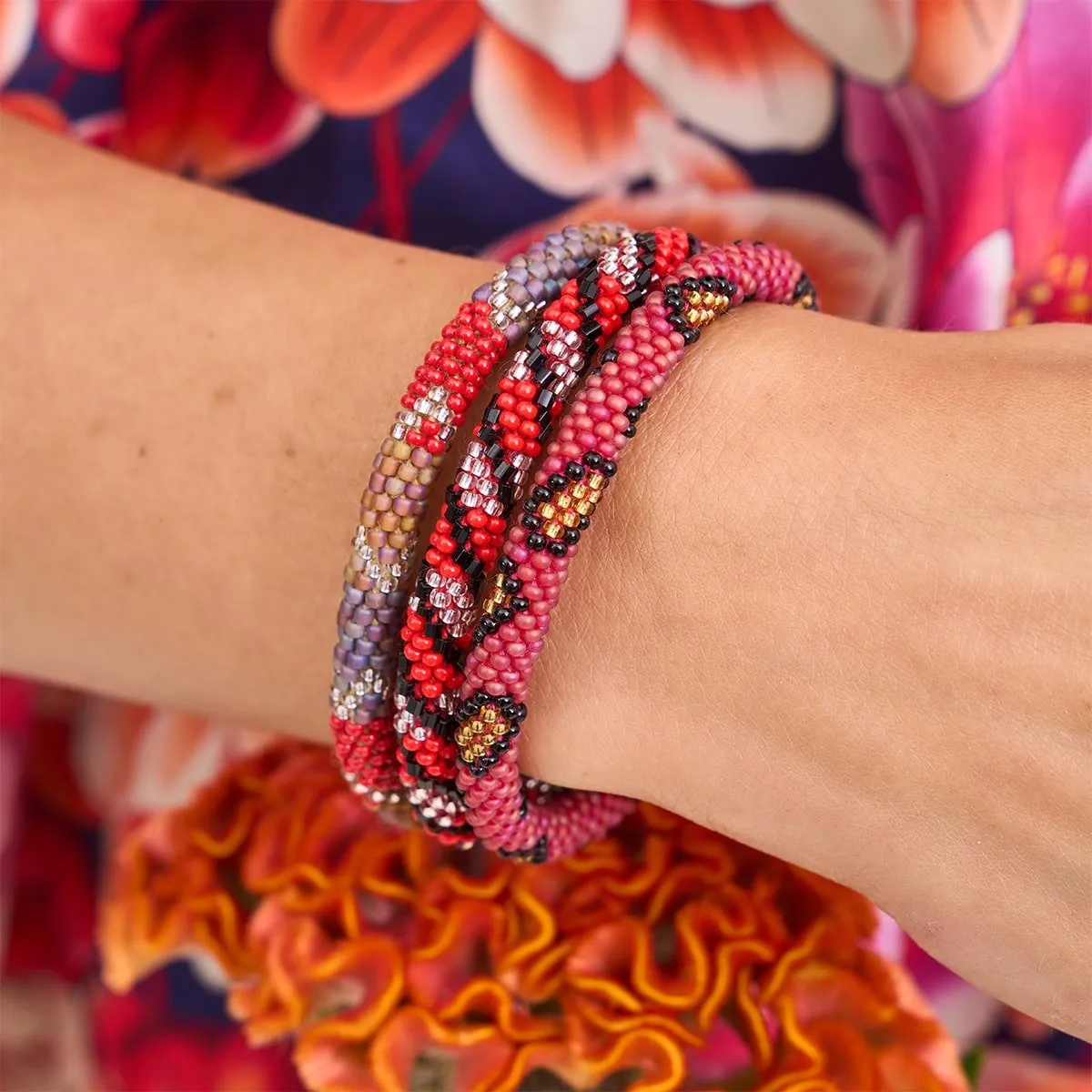 Bloodline | Himalayan Glass Bead Bracelet