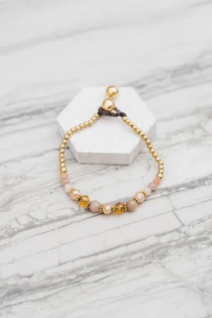 Blush Crystal Stack Bracelet