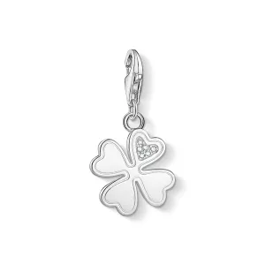 Charm Pendant cloverleaf silver