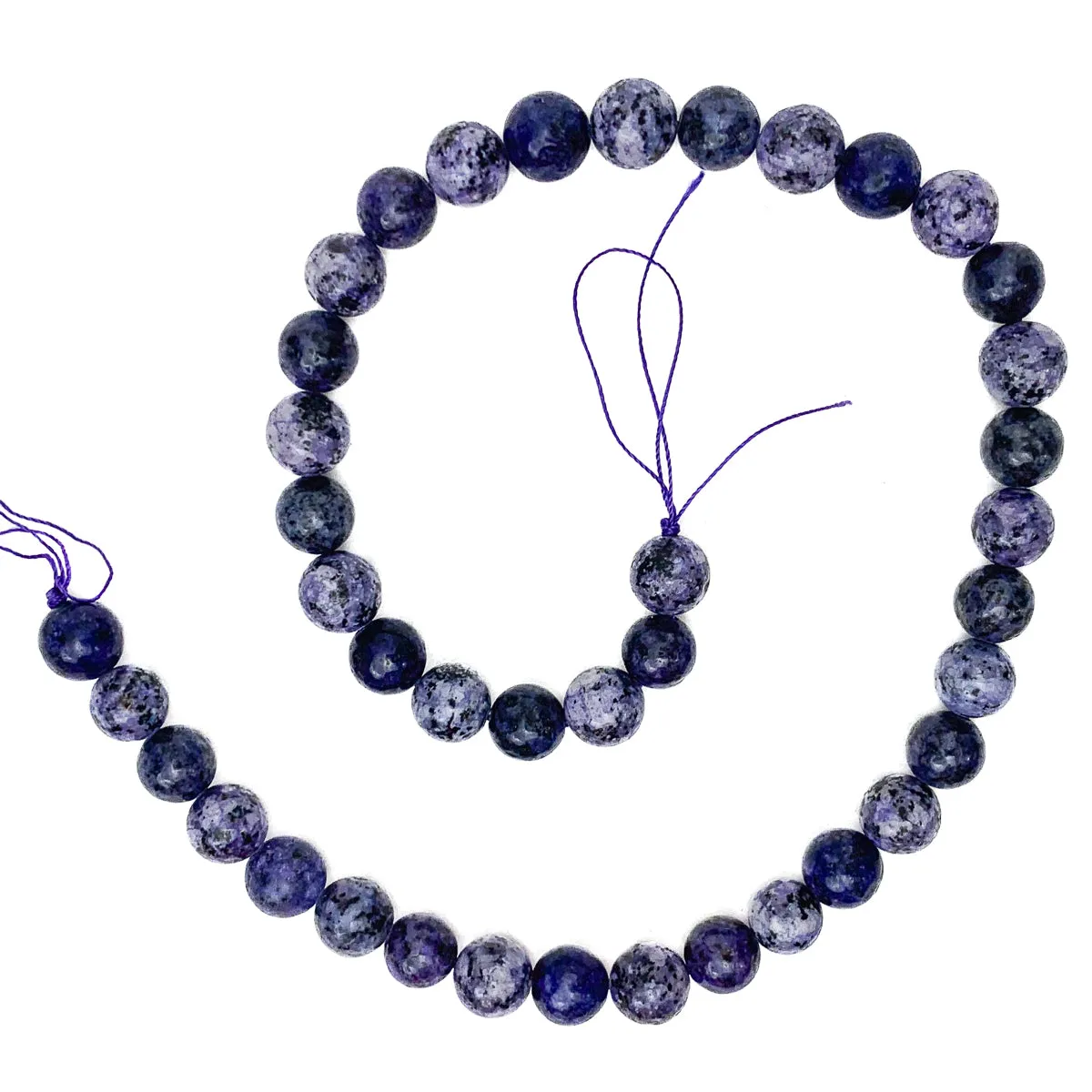 Charoite 10mm Smooth Rounds Bead Strand