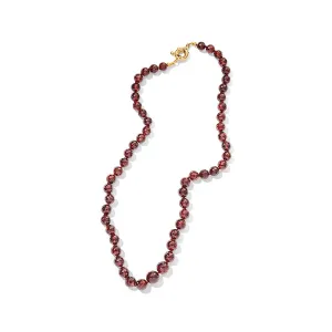 Chronos Strand, Garnet, 9kt Yellow Gold