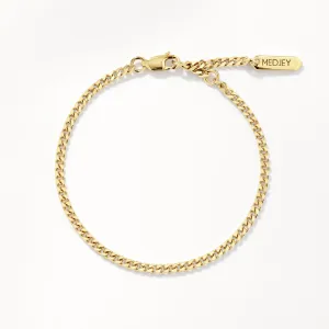 Classic Curb Chain Bracelet in Gold