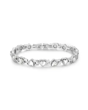 Cross My Heart Anklet- Silver