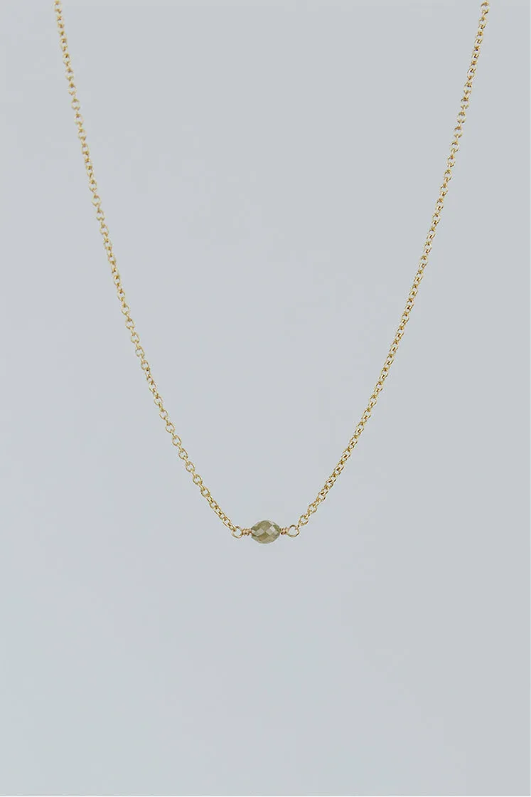 Diamond in the Rough Solitaire Necklace - Oval