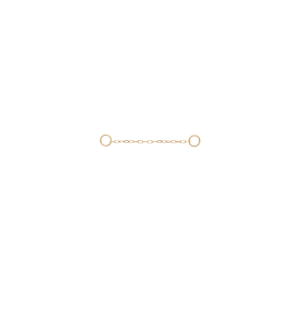 Duo Link Chain Charm Piercing 14K