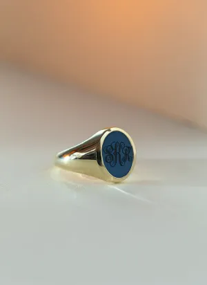 Lous signet ring 14k gold