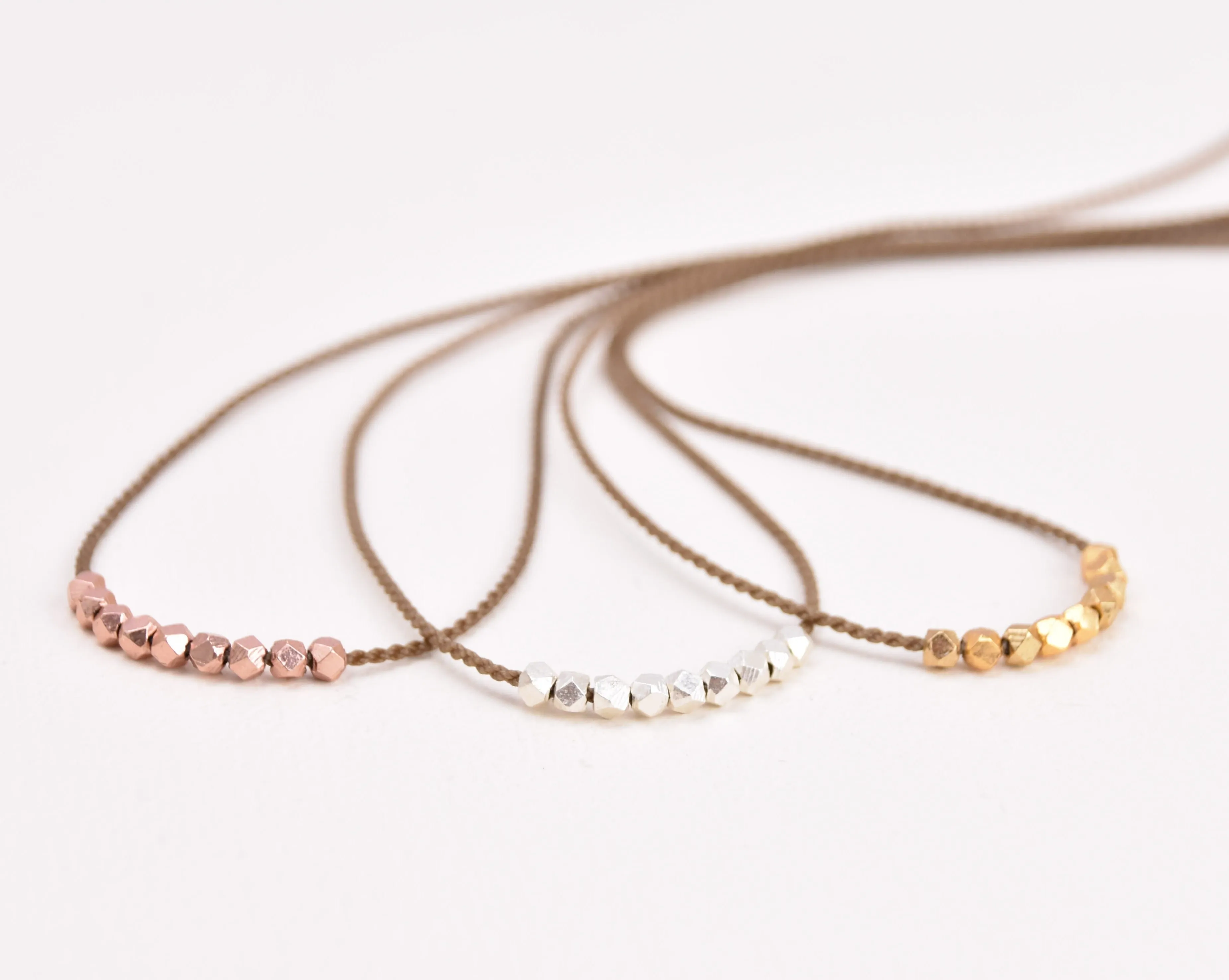 Minimalist Metal  Necklace - Rose Gold, Gold or Silver