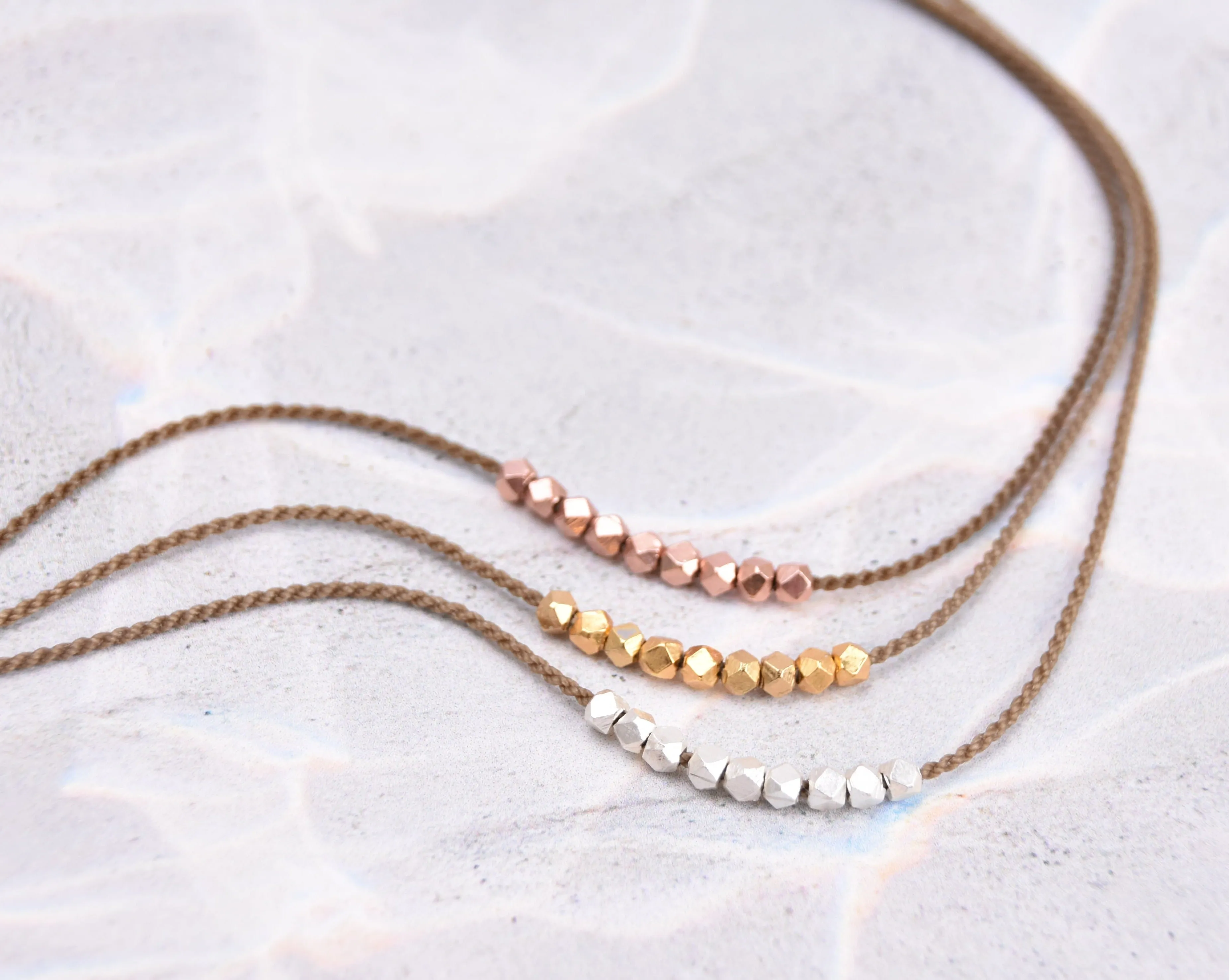 Minimalist Metal  Necklace - Rose Gold, Gold or Silver