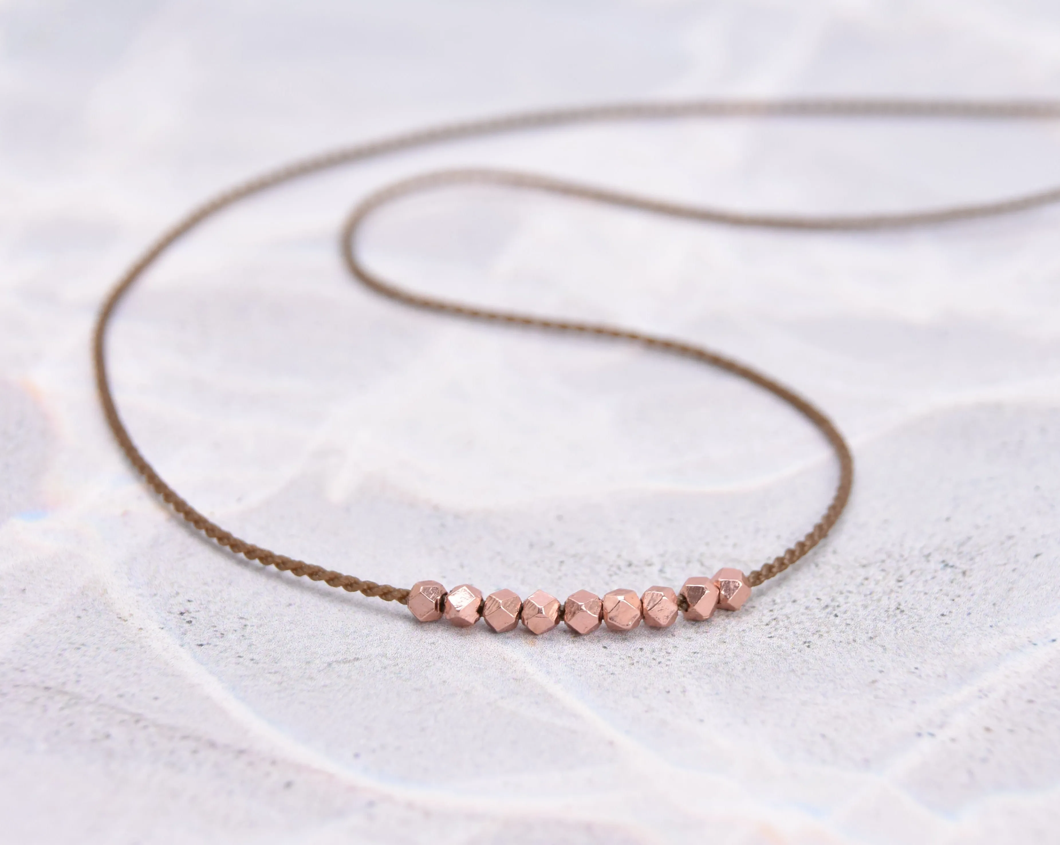 Minimalist Metal  Necklace - Rose Gold, Gold or Silver