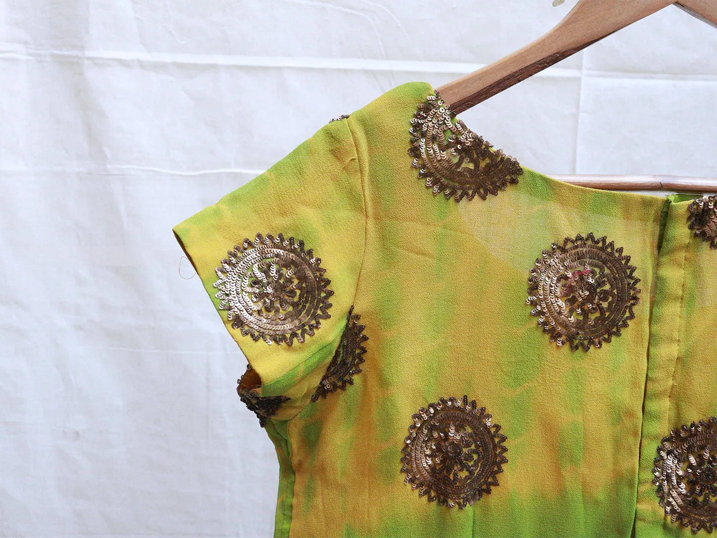 Munsell Yellow Batik blouse