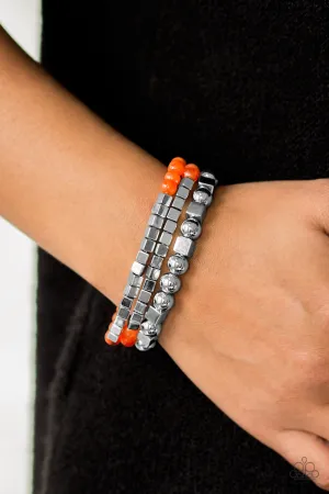 Paparazzi Accessories - Take Shape - Orange Bracelet