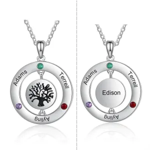 Personalized Family Tree Pendant