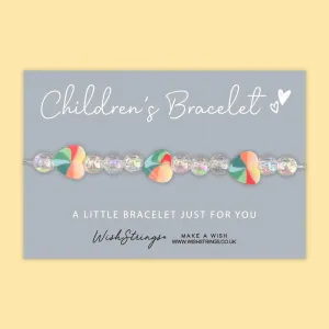 Rainbow Heart - Children's Beaded Bracelet