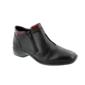 Rieker L3882-00 Durable Black Leather Boot