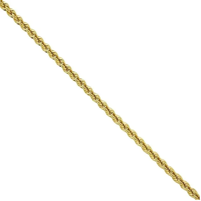 Solid 18K Gold Rope Chain