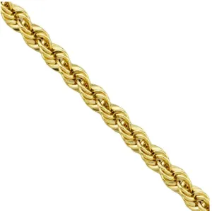 Solid 18K Gold Rope Chain