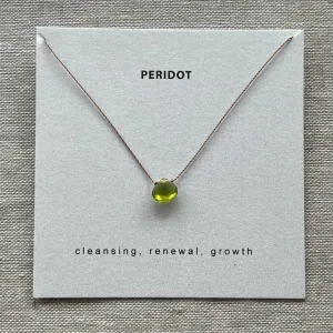 Soulsilk - Peridot Necklace Card