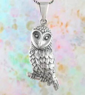 Striking Egyptian Owl Hieroglyph Pendant