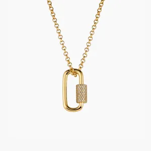 The Iced Screw Lock Pendant