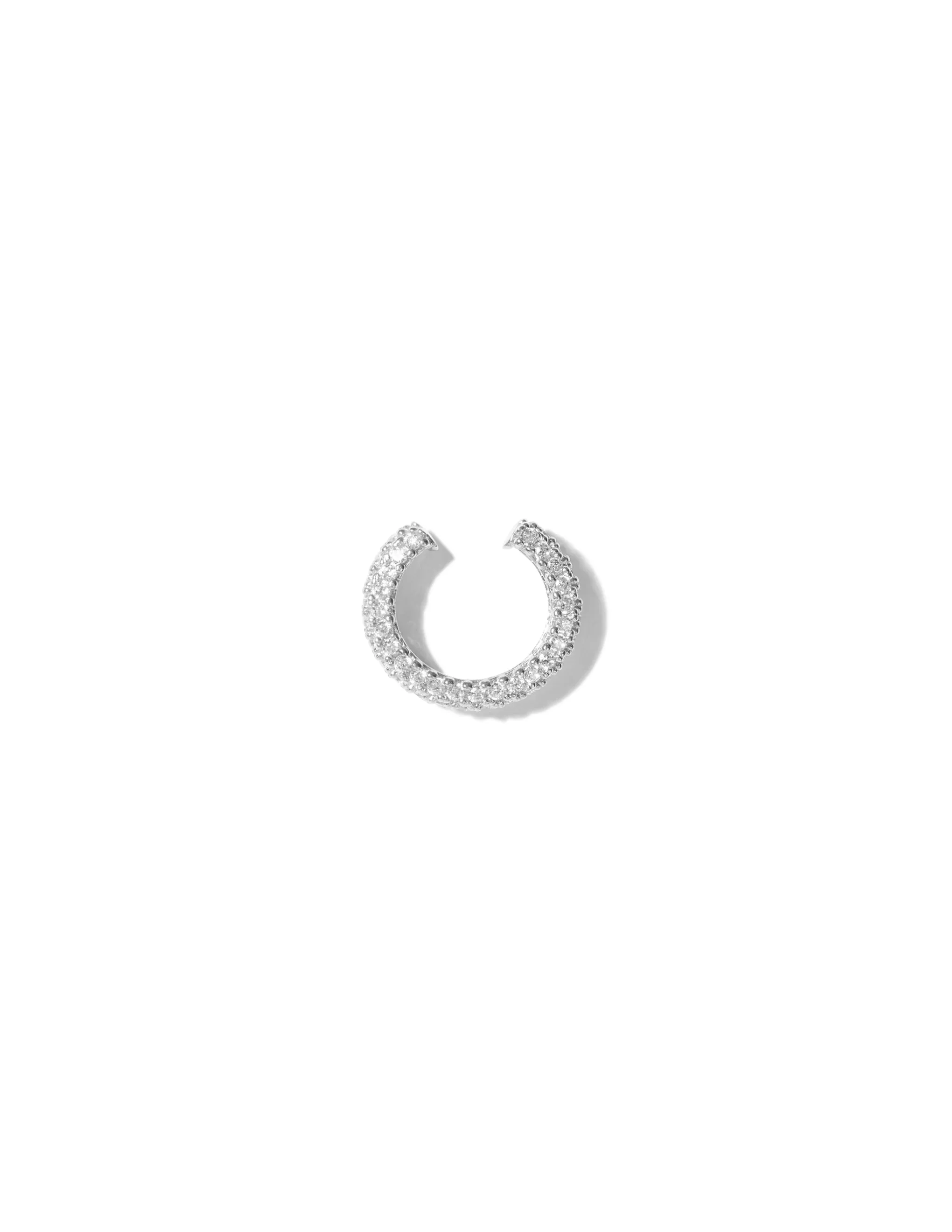 Viv Crystal Pavé Cuff Earring <br> Silver